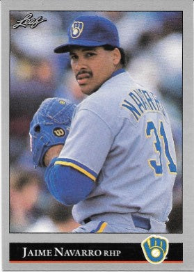 1992 Leaf Baseball Card #144 Jaime Navarro
