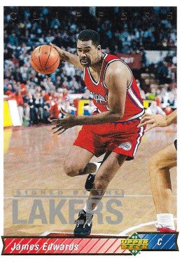 1992-93 Upper Deck Basketball Card #84 James Edwards