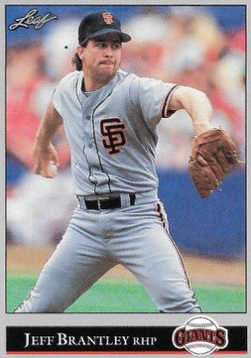 1992 Leaf Baseball Card #56 Jeff Brantley