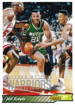 1992-93 Upper Deck Basketball Card #77 Jeff Grayer