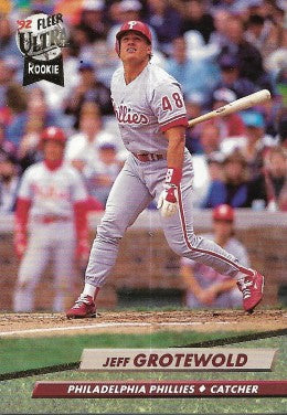 1992 Fleer Ultra Baseball Card #545 Jeff Grotewold