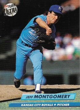 1992 Fleer Ultra Baseball Card #76 Jeff Montgomery