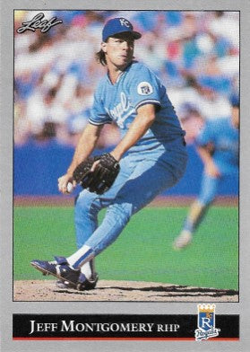 1992 Leaf Baseball Card #136 Jeff Montgomery