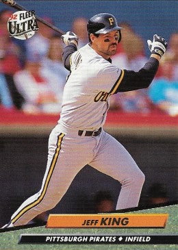 1992 Fleer Ultra Baseball Card #553 Jeff King
