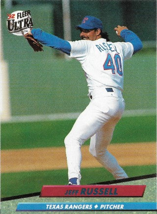 1992 Fleer Ultra Baseball Card #140 Jeff Russell