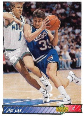 1992-93 Upper Deck Basketball Card #241 Jim Les