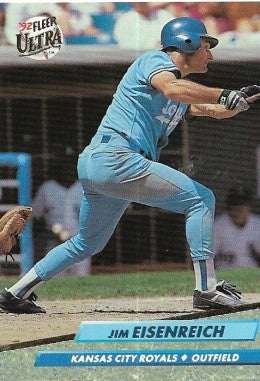 1992 Fleer Ultra Baseball Card #69 Jim Eisenreich