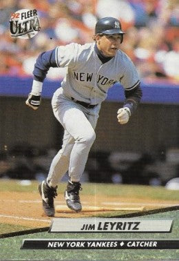 1992 Fleer Ultra Baseball Card #412 Jim Leyritz