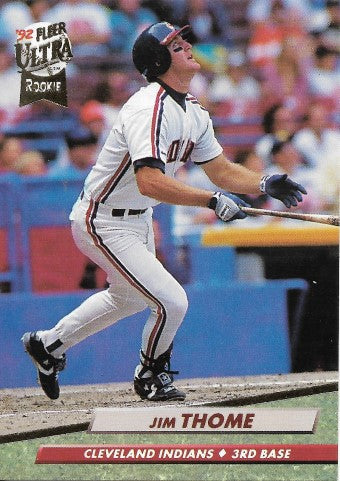 1992 Fleer Ultra Baseball Card #54 Jim Thome