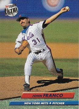 1992 Fleer Ultra Baseball Card #529 John Franco