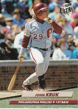 1992 Fleer Ultra Baseball Card #246 John Kruk