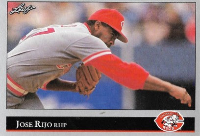 1992 Leaf Baseball Card #139 Jose Rijo