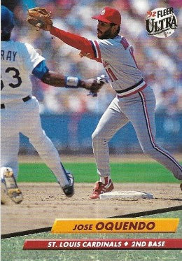 1992 Fleer Ultra Baseball Card #267 Jose Oquendo
