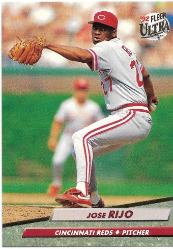 1992 Fleer Ultra Baseball Card #196 Jose Rijo