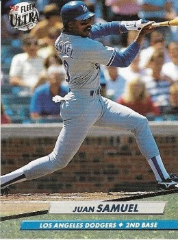 1992 Fleer Ultra Baseball Card #216 Juan Samuel