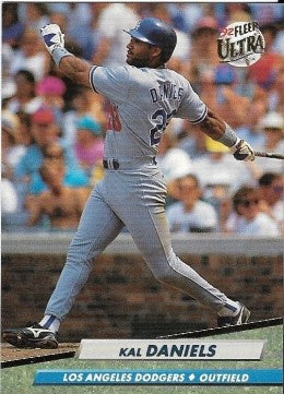 1992 Fleer Ultra Baseball Card #210 Kal Daniels