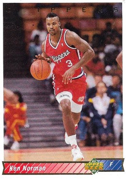 1992-93 Upper Deck Basketball Card #295 Ken Norman