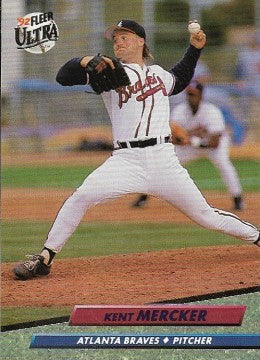 1992 Fleer Ultra Baseball Card #460 Kent Mercker