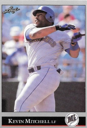 1992 Leaf Baseball Card #185 Kevin Mitchell