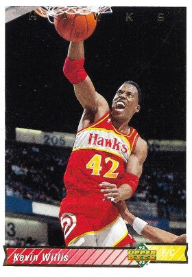 1992-93 Upper Deck Basketball Card #144 Kevin Willis