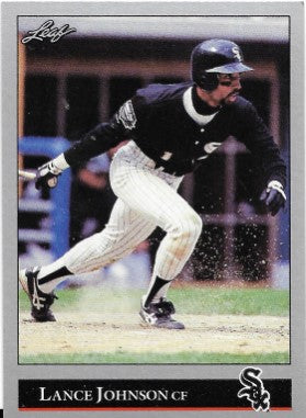1992 Leaf Baseball Card #237 Lance Johnson