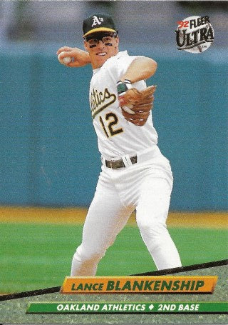 1992 Fleer Ultra Baseball Card #418 Lance Blankenship