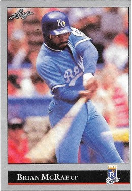 1992 Leaf Baseball Card #123 Brian McRae