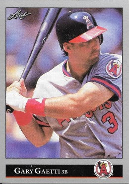1992 Leaf Baseball Card #107 Gary Gaetti