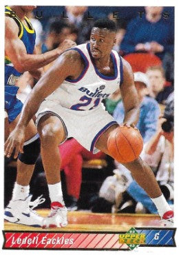1992-93 Upper Deck Basketball Card #159 Ledell Eackles