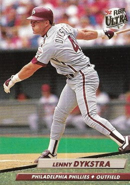1992 Fleer Ultra Baseball Card #241 Lenny Dykstra