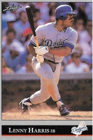 1992 Leaf Baseball Card #213 Lenny Harris