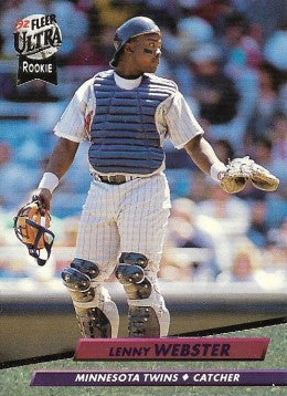 1992 Fleer Ultra Baseball Card #402 Lenny Webster