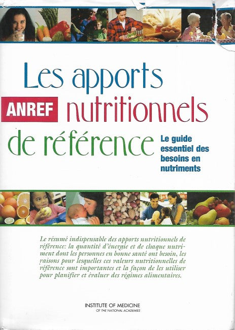Les Apports Nutritionnels de Reference - Front