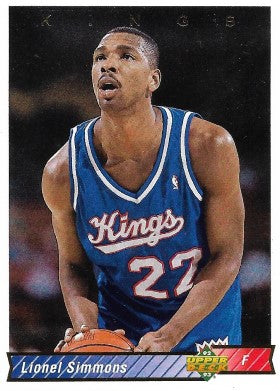 1992-93 Upper Deck Basketball Card #243 Lionel Simmons