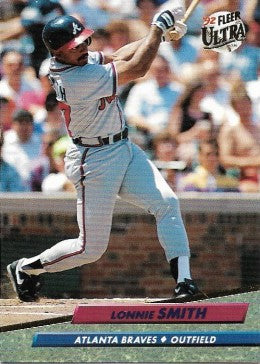 1992 Fleer Ultra Baseball Card #168 Lonnie Smith