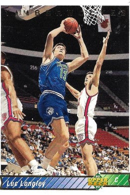 1992-93 Upper Deck Basketball Card #105 Luc Longley