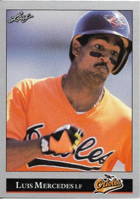 1992 Leaf Baseball Card #130 Luis Mercedes