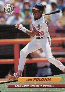 1992 Fleer Ultra Baseball Card #29 Luis Polonia