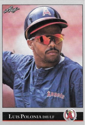 1992 Leaf Baseball Card #45 Luis Polonia