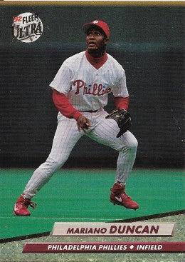 1992 Fleer Ultra Baseball Card #544 Mariano Duncan