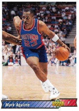 1992-93 Upper Deck Basketball Card #209 Mark Aguirre