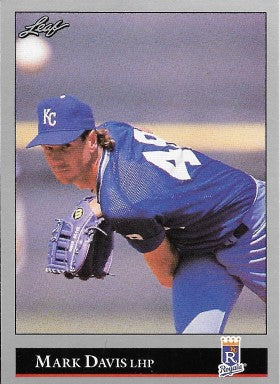 1992 Leaf Baseball Card #163 Mark Davis