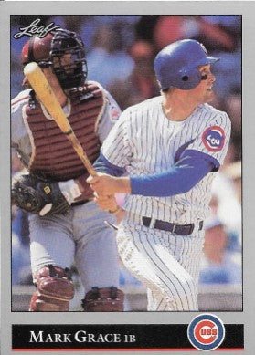 1992 Leaf Baseball Card #26 Mark Grace