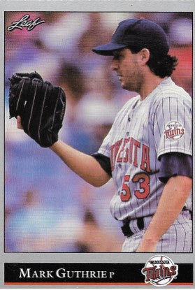 1992 Leaf Baseball Card #263 Mark Guthrie