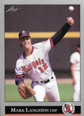 1992 Leaf Baseball Card #229 Mark Langston