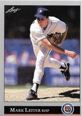 1992 Leaf Baseball Card #207 Mark Leiter