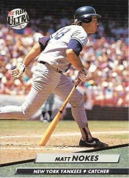 1992 Fleer Ultra Baseball Card #107 Matt Nokes