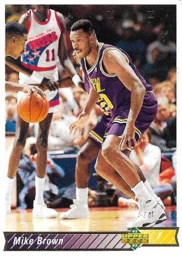 1992-93 Upper Deck Basketball Card #118 Mike Brown