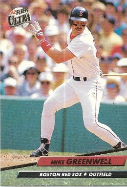 1992 Fleer Ultra Baseball Card #16 Mike Greenwell