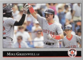 1992 Leaf Baseball Card #89 Mike Greenwell